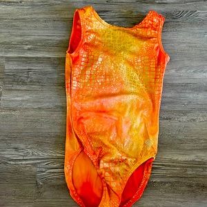 Gymnastics leotard from SG gymnasticswear. Size Child large.